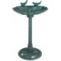 Fontaine extérieure en plastique avec 2 oiseaux Fontaine extérieure en plastique avec 2 oiseaux