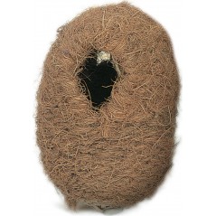 Nid en osier et coco pour exotiques 13x11x16cm à 2,60 € - Kinlys - 14552 - Nids