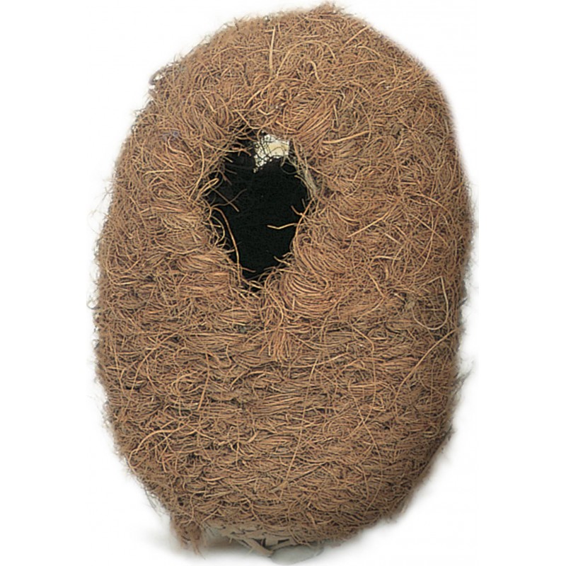Nid en osier et coco pour exotiques 13x11x16cm Nid en osier et coco pour exotiques 13x11x16cm