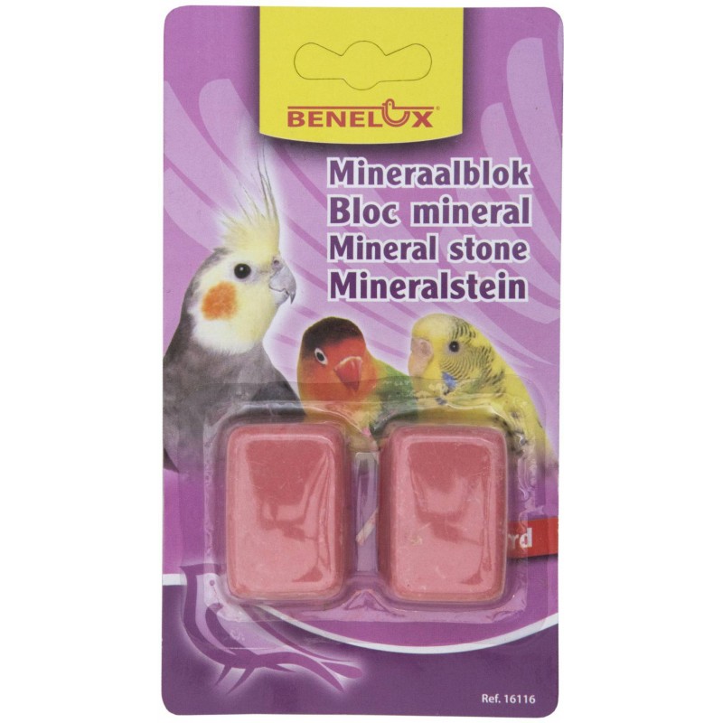 Bloc mineral pour perruches par 2 pièces- Benelux 16116 Kinlys 1,50 € Ornibird