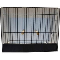 Cage exposition grandes perruches noir en PVC - 76,95 € - Ost-Belgium - 1516737571533 - Ornibird SRL