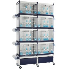 Batterie de cages Orchidea ART.64 avec système papier - Italgabbie - 437,09 € - Italgabbie -  - Ornibird SRL