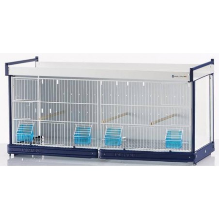 Batterie de cages Angelica ART.74 avec système papier - Italgabbie à 479,16 € - Italgabbie - ITAL-ART74 - Italgabbie
