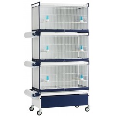 Batterie de cages Calendula ART.76 avec système papier - Italgabbie - 504,44 € - Italgabbie -  - Ornibird SRL