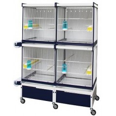 Batterie de cages Mimosa ART.84 avec système papier - Italgabbie - 497,00 € - Italgabbie -  - Ornibird SRL