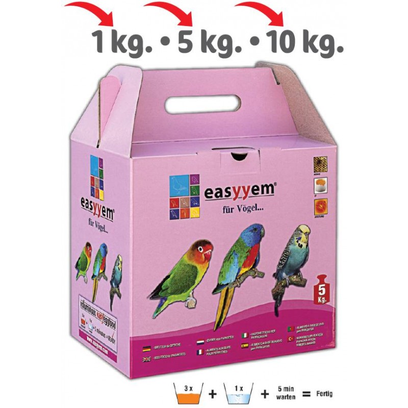 Patée aux oeufs pour perruches 5kg - Easyyem EASY-PPER5 Easyyem 21,70 € Ornibird