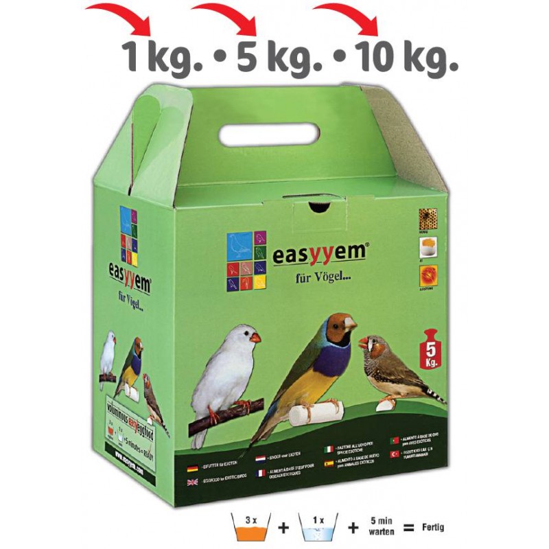 Patée aux oeufs pour exotiques 5kg - Easyyem Patée aux oeufs pour exotiques 5kg - Easyyem