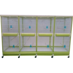Batterie de cages Gardénia ART.GAR avec tiroir et eclairage leds - Italgabbie - 919,60 € - Italgabbie -  - Ornibird SRL