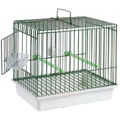 nestQ Nid pour perruches avec copeaux de lit, maison d'élevage en bois pour  oiseaux avec crochets pour cage à oiseaux 19 x 15 cm x 13,5 cm : :  Animalerie