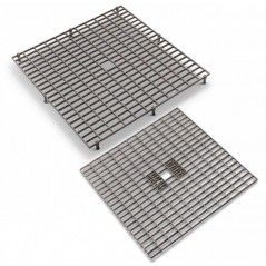 Caillebotis - Grilles en plastique 38x38cm avec pieds amovibles 26129 Natural 3,80 € Ornibird