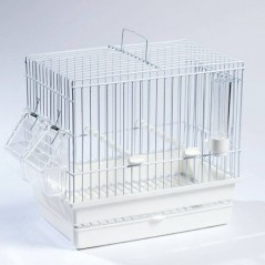Cage Cardellina Blanche avec tiroir et grille de fond 27,5 x 17 x 24,5cm - S.T.A. Soluzioni I064B S.T.A. Soluzioni 20,15 € Or...