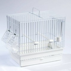 Cage Cardellina White With Drawer And Floor Grid 27 5 X 17 X 24 5 C