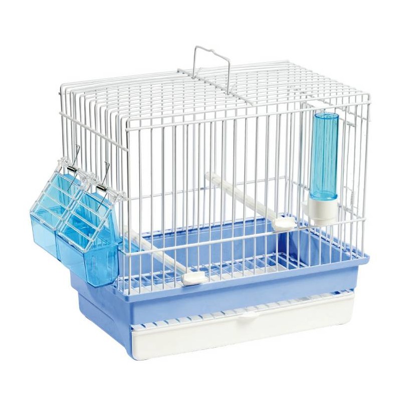 Cage Cardellina Blanche avec tiroir et grille de fond 27,5 x 17 x 24,5cm - S.T.A. Soluzioni Cage Cardellina Blanche avec tiroir et grille de fond 27,5 x 17 x 24,5cm - S.T.A. Soluzioni