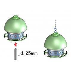 Mangeoire extérieure Space GARDEN - Modèle Vert - S.T.A. Soluzioni à 38,95 € - S.T.A. Soluzioni - M057VERDE - Mangeoires