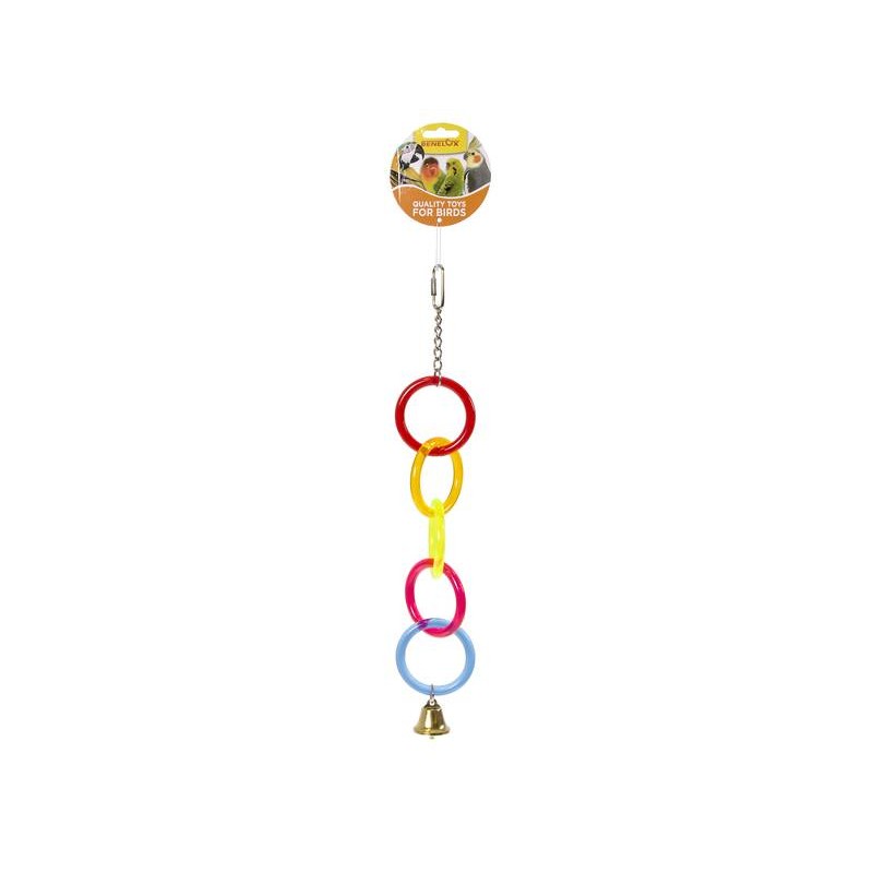 Toy Rings in acrylic with bell 40cm 14024 Kinlys 9,95 € Ornibird