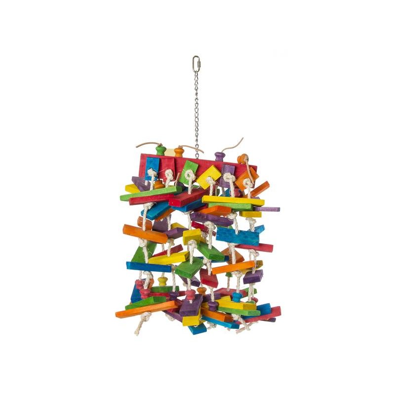 Jouet Corde à noeuds avec blocs en bois 70cm