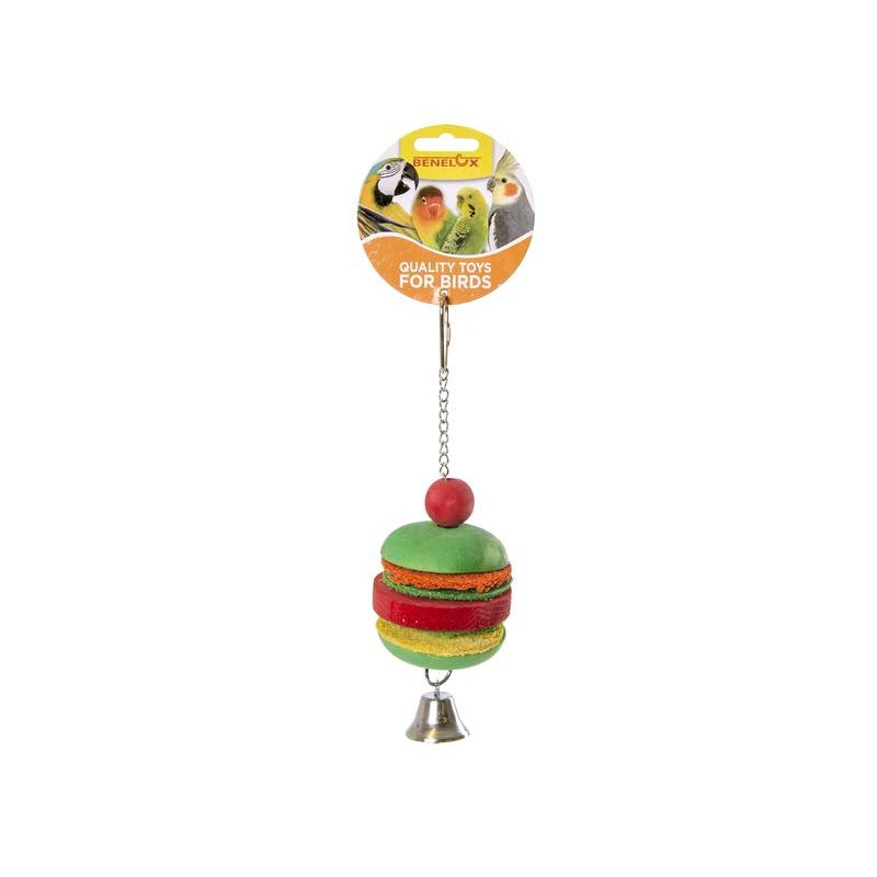 Toy Hamburger in wood with bell 14004 Kinlys 9,55 € Ornibird
