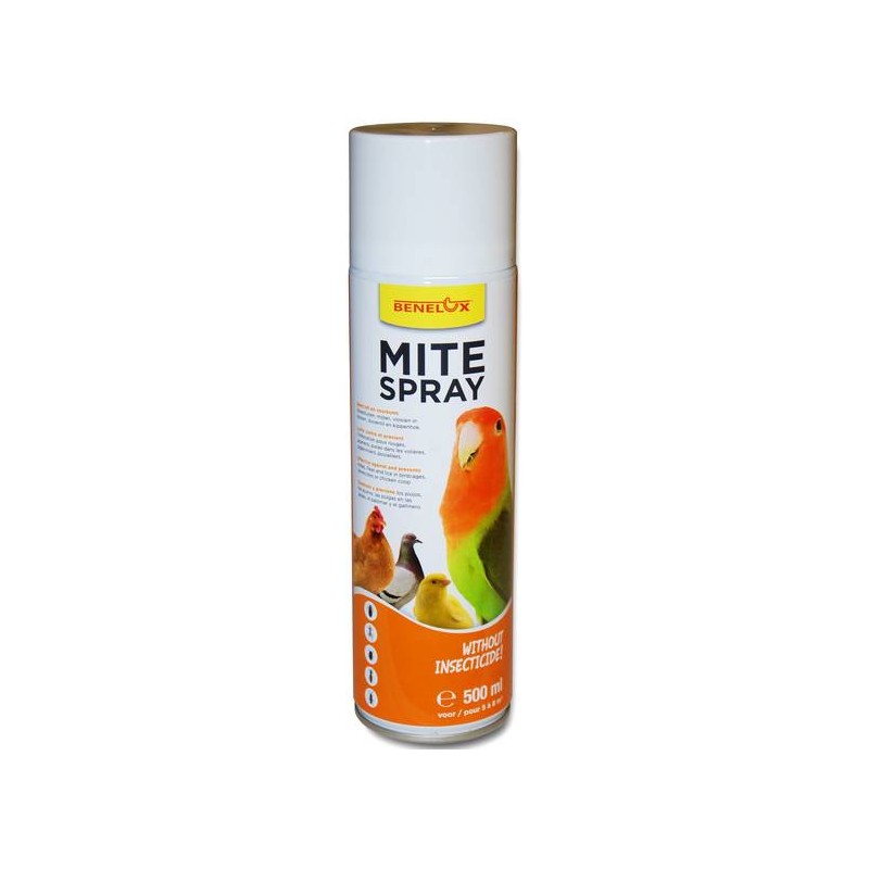 Mite Spray 500ml, combat les indésirables, sans insecticide - Benelux 16205 Kinlys 15,75 € Ornibird