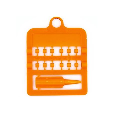 Bagues fendues E-Z par 12 pièces - Taille: 3 mm - Couleur: Orange Fluo à 2,00 € - Rings 4 Wings - 850SR3-Fluo Orange - 3 mm