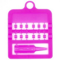 Bagues fendues E-Z par 12 pièces - Taille: 3 mm - Couleur: rose à 2,00 € - Rings 4 Wings - 850SR3-Pinky - 3 mm