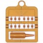 Bagues fendues E-Z par 12 pièces - Taille: 3 mm - Couleur: Cuivre Bagues fendues E-Z par 12 pièces - Taille: 3 mm - Couleur: Cuivre