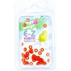 Bagues élastiques E-Z par 50 pièces - Taille: 2mm - Couleur: Orange à 6,50 € - Rings 4 Wings - 880ERR02-Orange - 2 mm