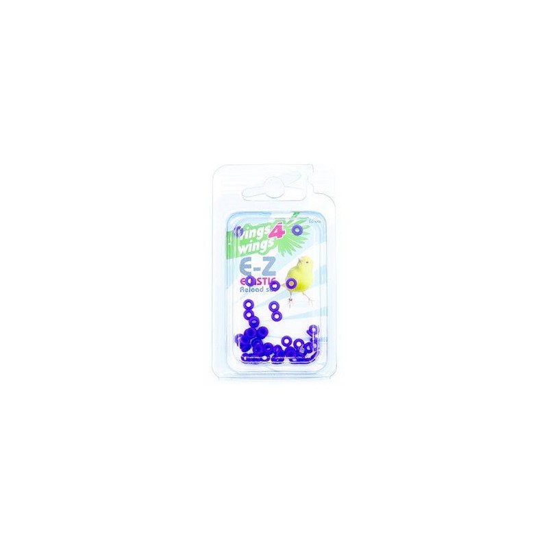 Bagues élastiques E-Z par 50 pièces - Taille: 3.5mm - Couleur: Violet Bagues élastiques E-Z par 50 pièces - Taille: 3.5mm - Couleur: Violet