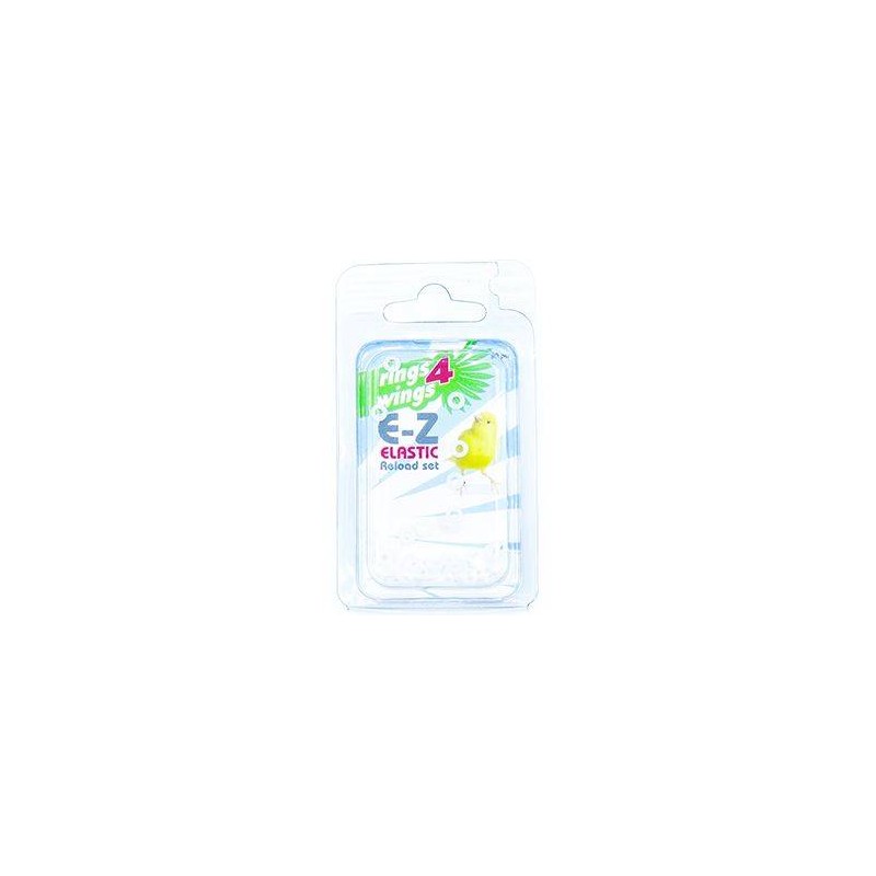 Bagues élastiques E-Z par 50 pièces - Taille: 3.5mm - Couleur: Blanc Bagues élastiques E-Z par 50 pièces - Taille: 3.5mm - Couleur: Blanc