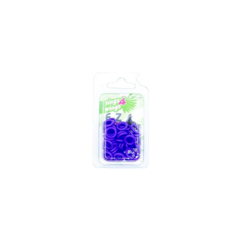 Bagues élastiques E-Z par 50 pièces - Taille: 8 mm - Couleur: Violet 880ERR08-Violet Rings 4 Wings 5,95 € Ornibird Bagues élastiques E-Z par 50 pièces - Taille: 8 mm - Couleur: Violet 880ERR08-Violet Rings 4 Wings 5,95 € Ornibird