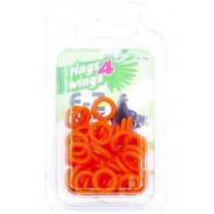 Bagues élastiques E-Z par 50 pièces - Taille: 8 mm - Couleur: Orange 880ERR08-Orange Rings 4 Wings 5,95 € Ornibird