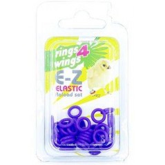 Bagues élastiques E-Z par 50 pièces - Taille: 6 mm - Couleur: Violet 880ERR06-Violet Rings 4 Wings 6,50 € Ornibird