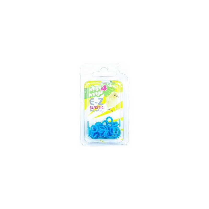 Bagues élastiques E-Z par 50 pièces - Taille: 6 mm - Couleur: Bleu 880ERR06-Blue Rings 4 Wings 6,50 € Ornibird