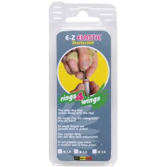 Bagues élastiques E-Z par 50 pièces - Taille: 9 mm - Couleur: Violet - 6,50 € - Rings 4 Wings - 1540554702504 - Ornibird SRL