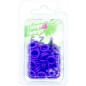 Bagues élastiques E-Z par 50 pièces - Taille: 9 mm - Couleur: Violet Bagues élastiques E-Z par 50 pièces - Taille: 9 mm - Couleur: Violet
