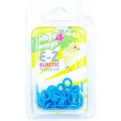 Bagues élastiques E-Z par 50 pièces - Taille: 4.5mm - Couleur: Bleu 880ERR45-Blue Rings 4 Wings 6,50 € Ornibird
