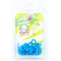 Bagues élastiques E-Z par 50 pièces - Taille: 4.5mm - Couleur: Bleu Bagues élastiques E-Z par 50 pièces - Taille: 4.5mm - Couleur: Bleu