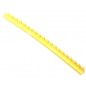 20 Bagues ouvertes en aluminium pour exotiques Taille : 2,5mm Couleur : Jaune