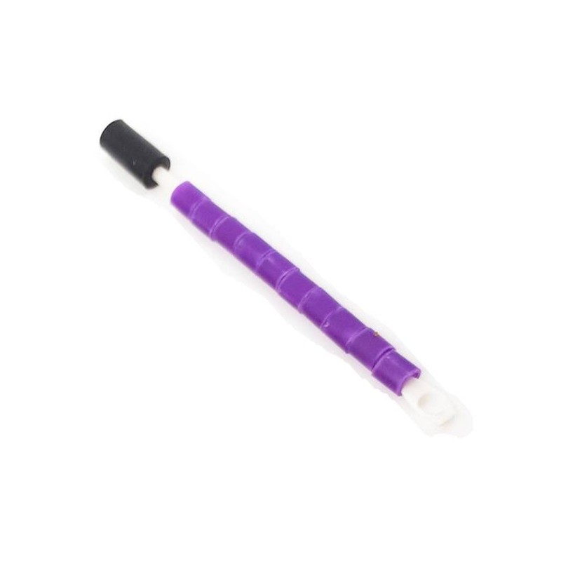 10 Bagues ouvertes en celluloid pour exotiques Taille : 2,5mm Couleur : Mauve
