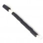 10 Bagues ouvertes en celluloid pour exotiques Taille : 2,5mm Couleur : Noir