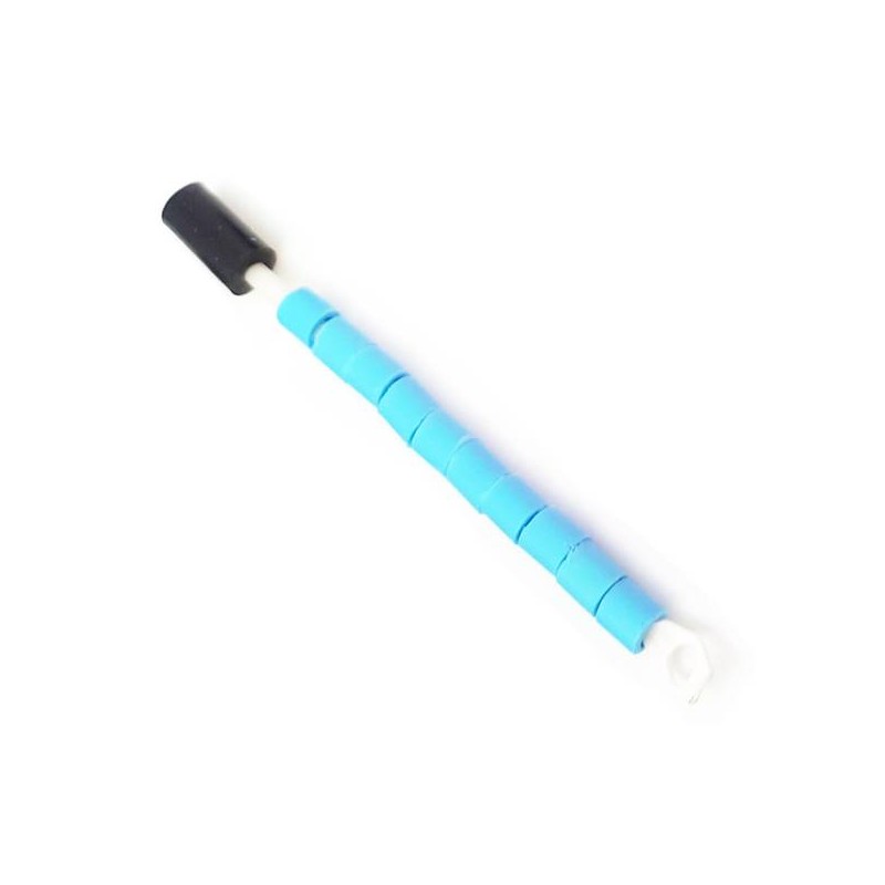 10 Bagues ouvertes en celluloid pour exotiques Taille : 2,5mm Couleur : Turquoise
