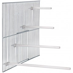 Perchoir blanc tournant en plastique 21,5cm à 0,80 € - Smisdom Plastics - 21112 - Perchoirs