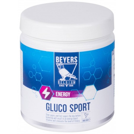 Gluco Sport (mélange vitamine avec sucres lents et rapides) 450gr - Beyers Plus à 13,40 € - Beyers Plus - 023104 - Beyers Plus