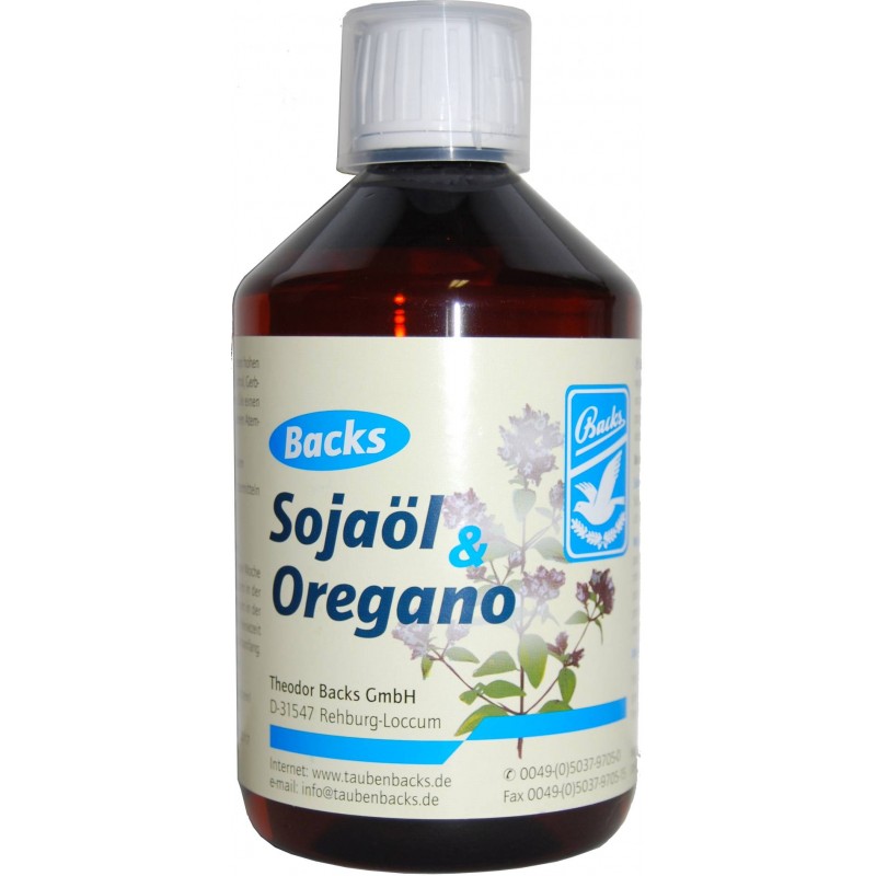 Sojaol + oregano (huile de soja & d'origan) 500ml - Backs