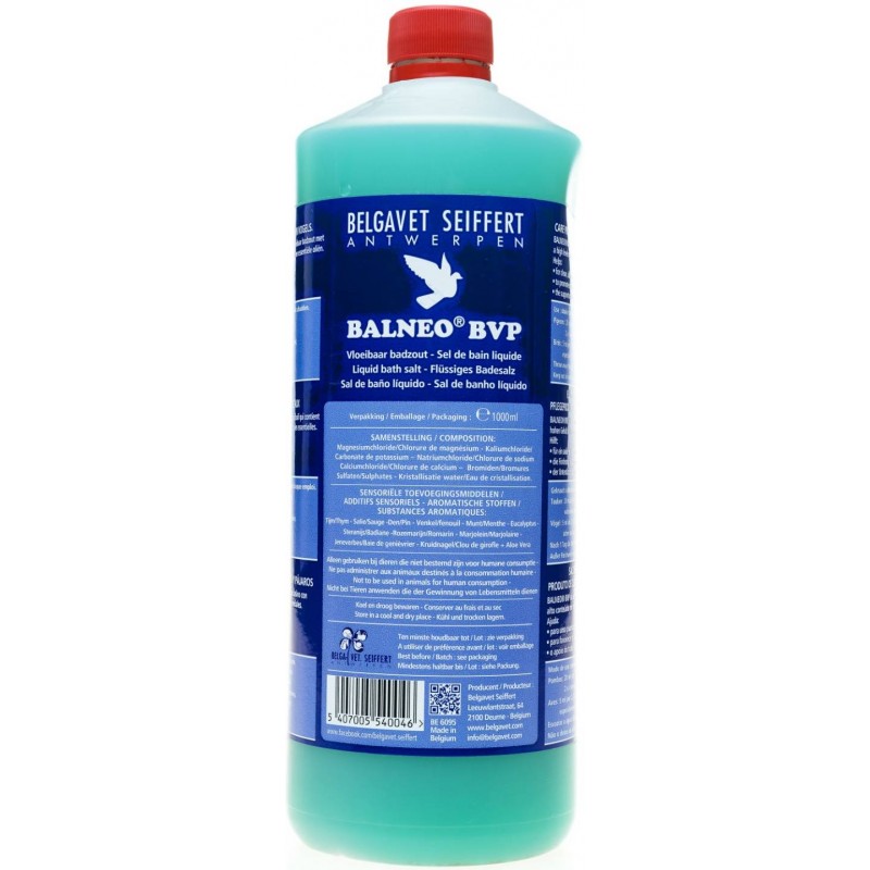 Balneo BVP (sel de bain liquide) 1L - Belgavet Balneo BVP (sel de bain liquide) 1L - Belgavet