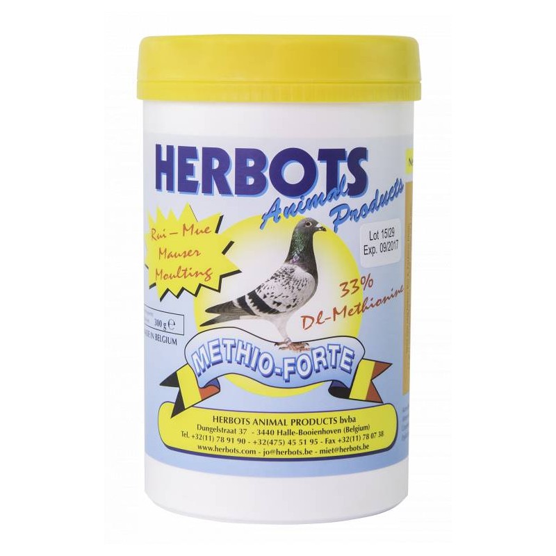 Methio Forte (plumage, mue) 300gr - Herbots Methio Forte (plumage, mue) 300gr - Herbots