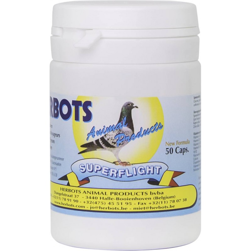 Superflight (récuperation + condition) 50 pillules - Herbots 90019 Herbots 12,30 € Ornibird