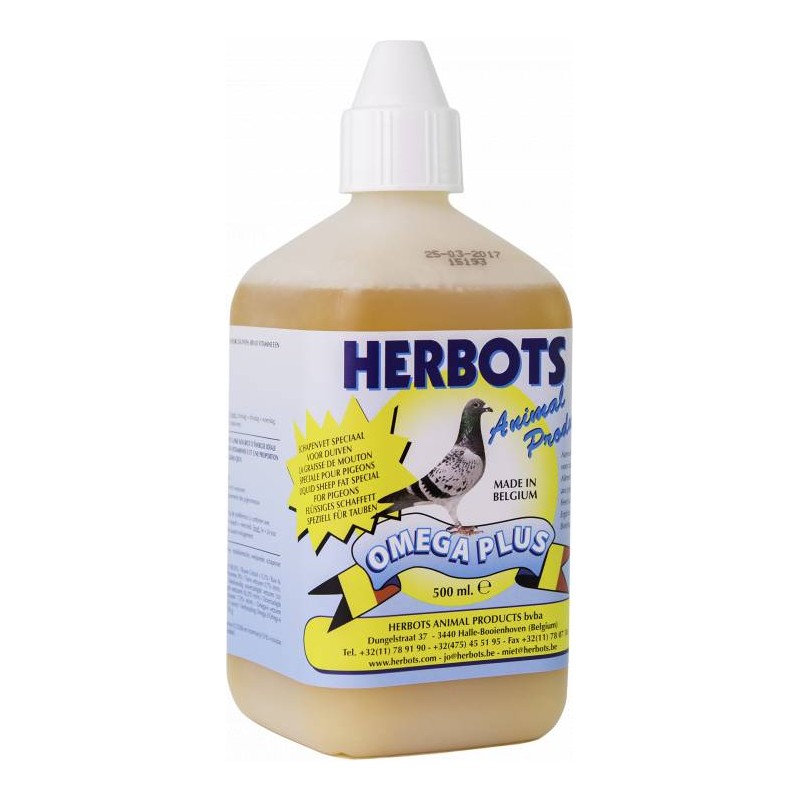 Omega Plus (sheep grease, liquid, energy) 500ml - Herbots 90013 Herbots 16,35 € Ornibird