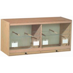 Cage farmer in wood, facade with doors-feeders 80x40x30cm 14733 Kinlys 93,18 € Ornibird