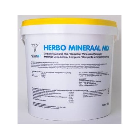 Herbo Mineraal Mix 10kg - Herbovet à 22,00 € - Herbovet - 90032 - Herbovet