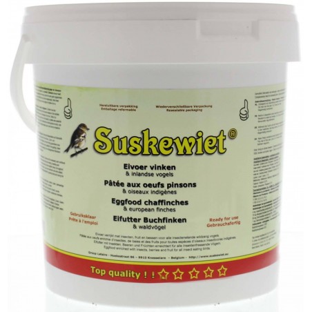 Pâtée aux oeufs pour Pinsons 2,5kg - Suskewiet à 19,50 € - Suskewiet - 20013 - Suskewiet